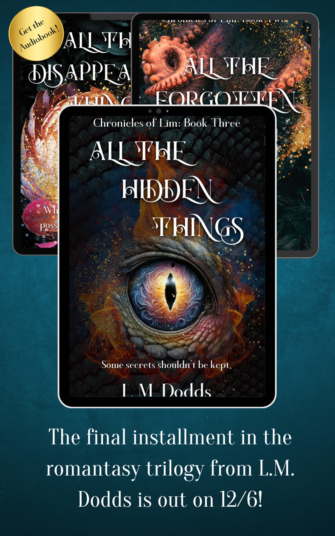 L.M. Dodds author profile and book cover for Chronicles of Lim