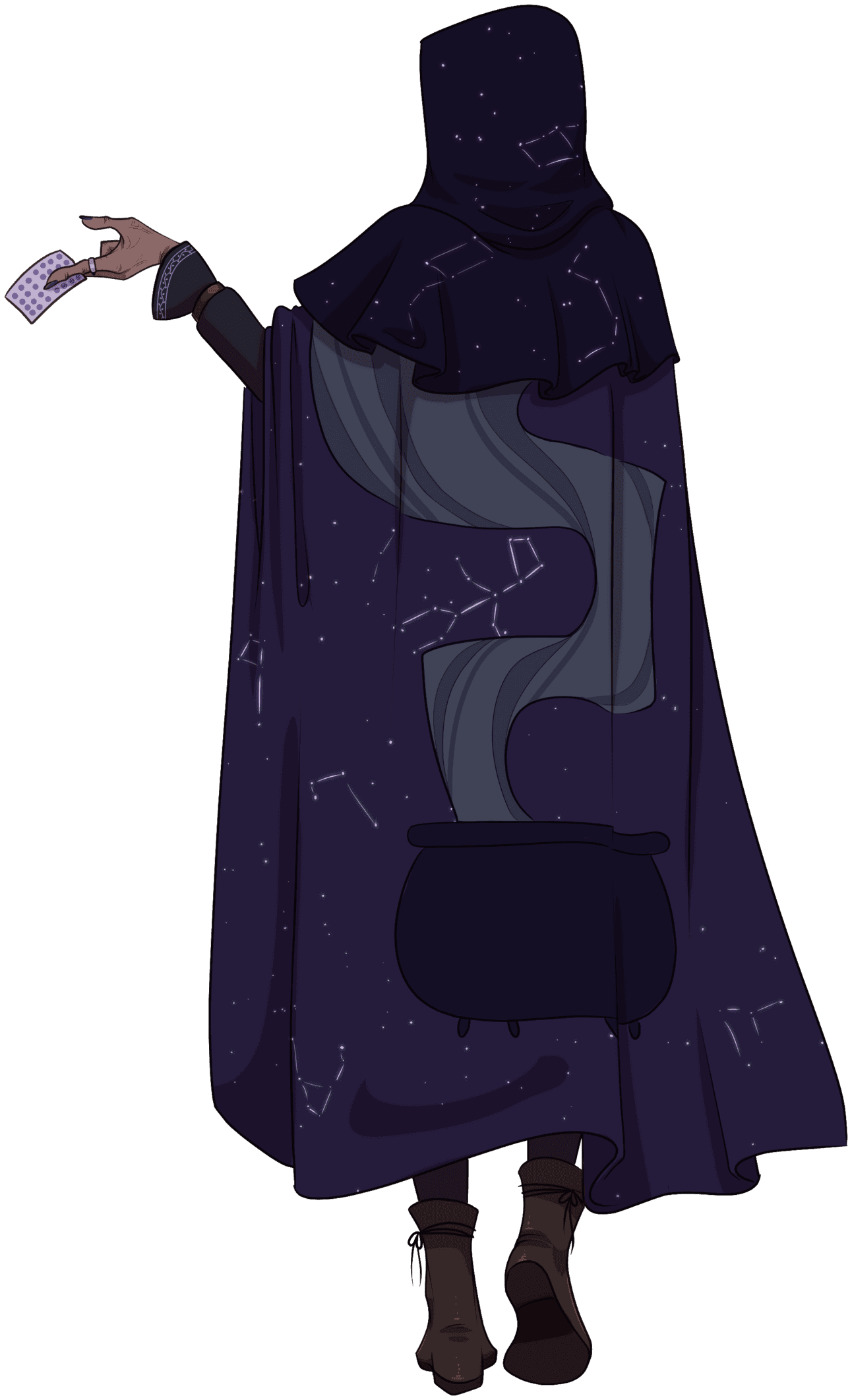 Illustration of The Crone, an ancient entity from The Valthakan Times universe